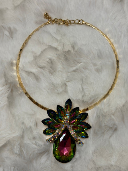 Watermelon Statememt Necklace