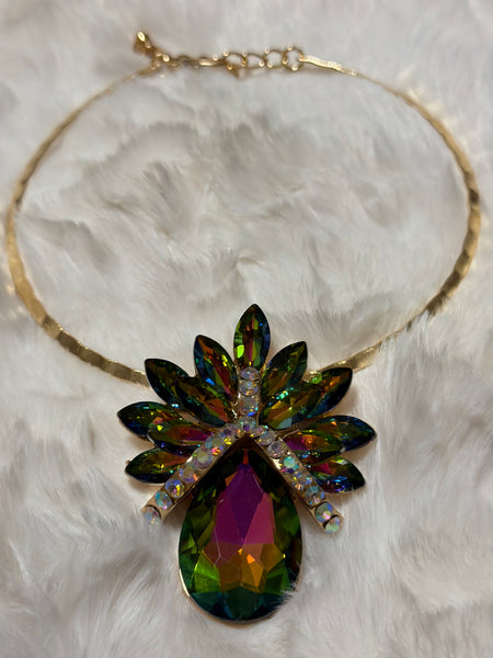 Watermelon Statememt Necklace