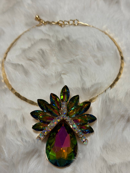 Watermelon Statememt Necklace