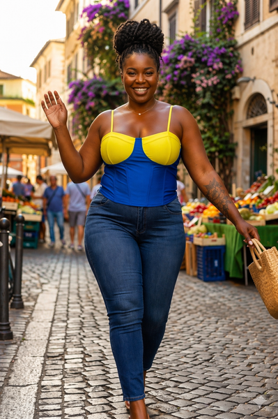 Colorful Corset Top