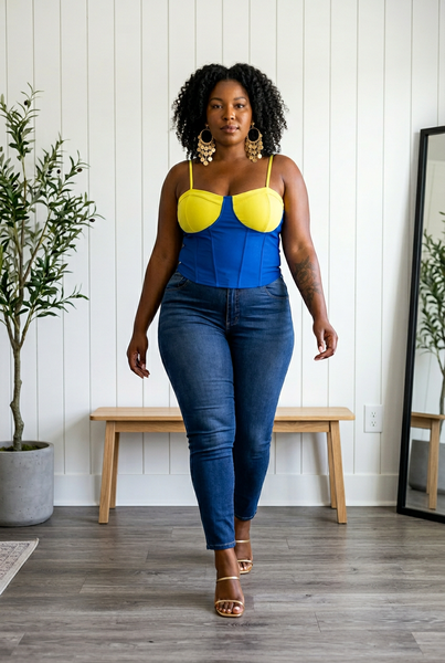 Colorful Corset Top